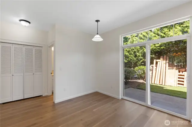 Pantry closet next to 1/2 bath