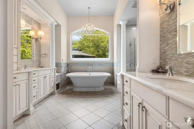 Radian heat in the primary bath floor