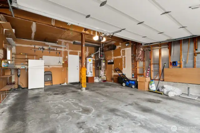 Large 2 car garage