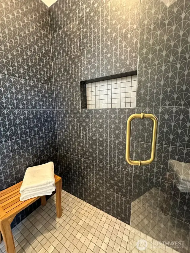 Beautifully Tiled Walk-In Shower