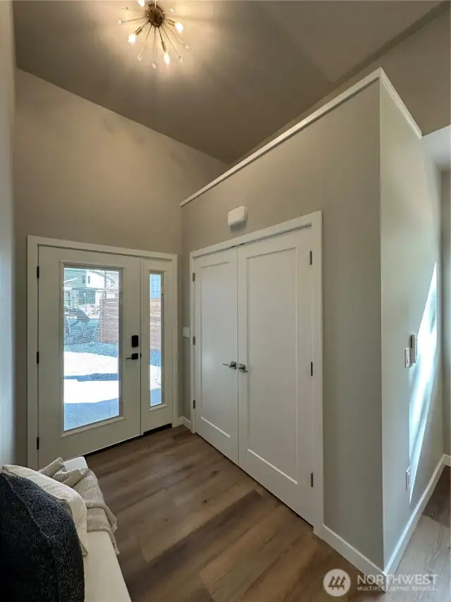 Defined Entry with Coat Closet