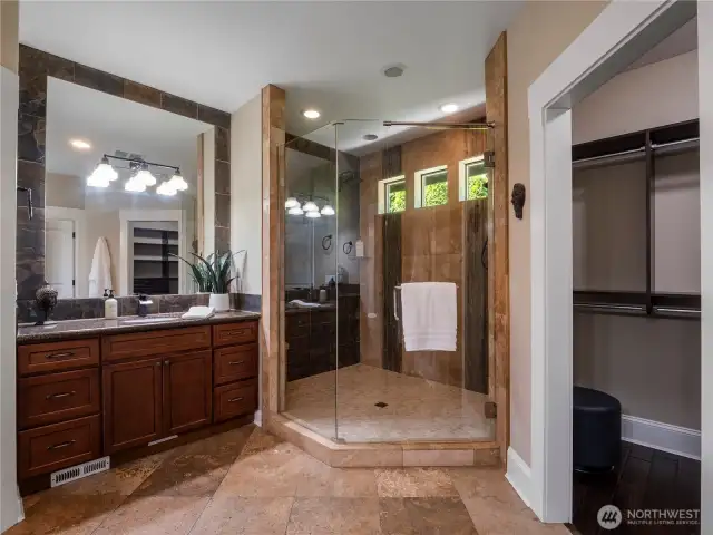 ...and a luxurious shower!