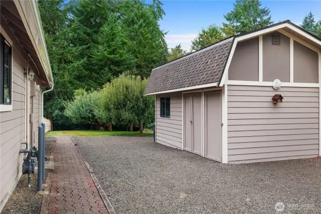 Large garden shed is a bonus.