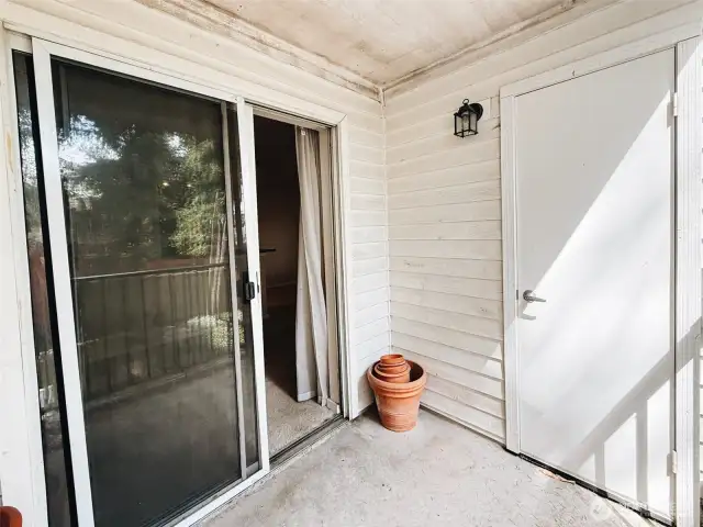 Deck off Back of Unit