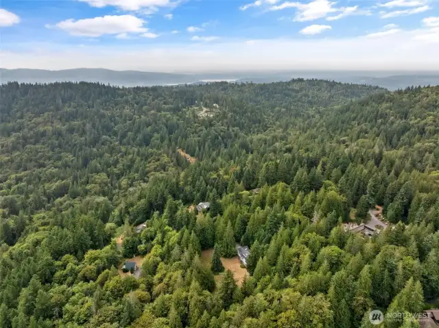 What a majestic property tucked away high on the hill.