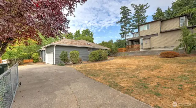 This long driveway offers privacy & ample parking!