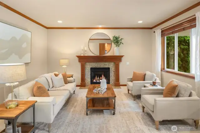 Family Room with Gas Fireplace