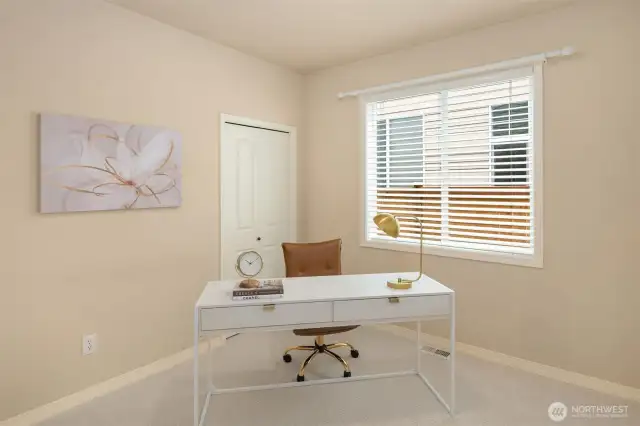 Main Floor 5th Bedroom or Home Office Next to 3/4 bath