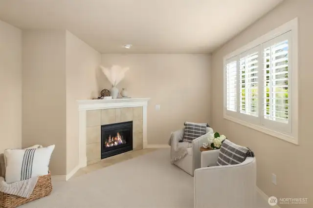 Cozy Seating Area with Fireplace