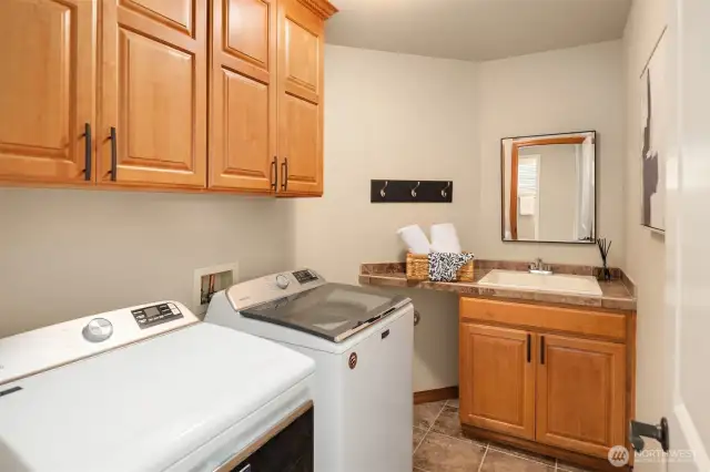 Second Floor Laundry with Sink