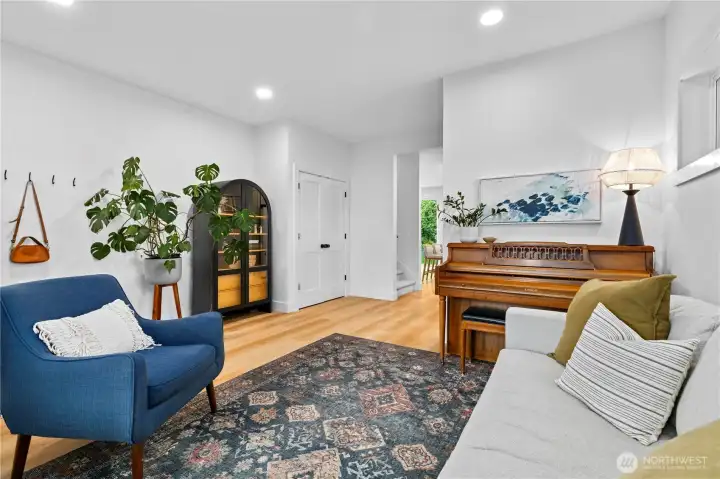 Luxury vinyl plank on the main floor and ample closet space.