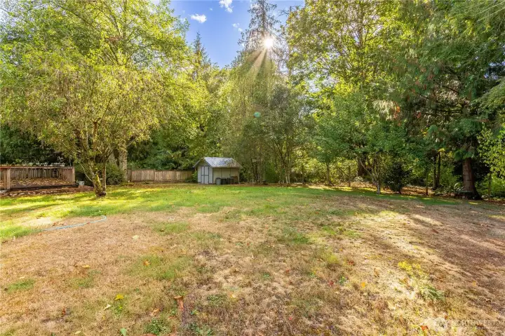 Rear yard, yes it is as large as it looks.