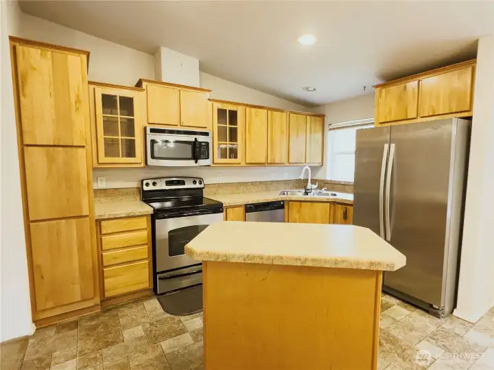 Modern kitchen with center island