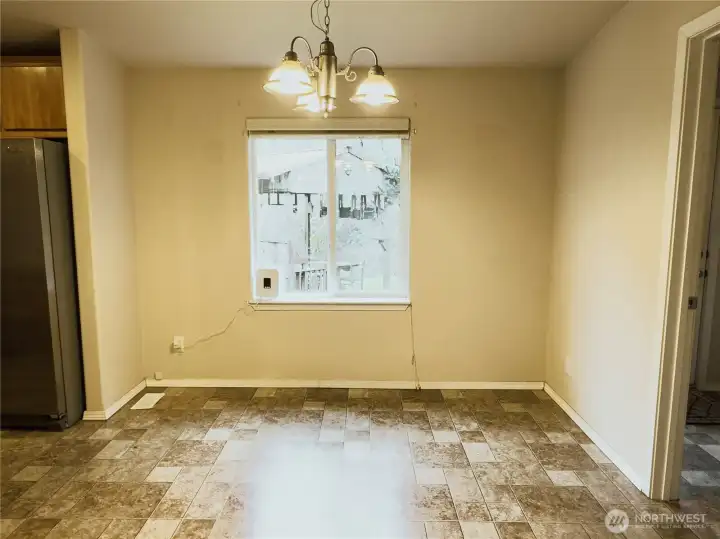 Great dining space off kitchen