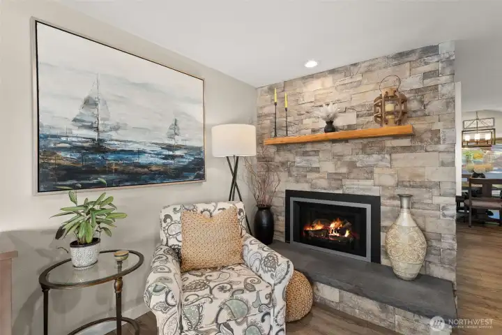 New gas fireplace in 2023.