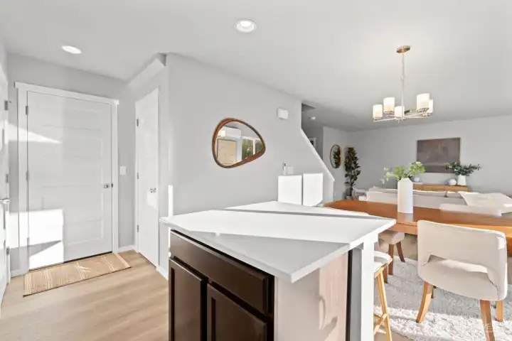 Photographs are for illustrative purposes only. Features, finishes, interior/exterior colors, landscaping and floorplan shown may vary from actual homes built.