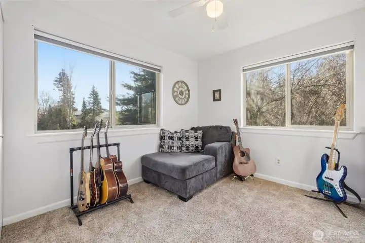 Bedroom 2 has a Mount Baker view out of the east facing window.