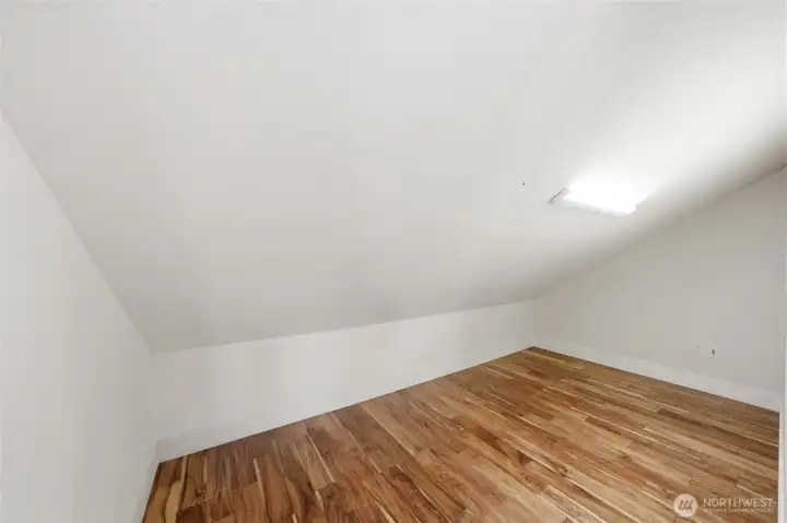 Just off the bonus room is a large storage room, hideaway reading nook, play space... whatever your needs, it's spacious!