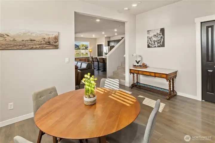 Enjoy your meals in the seperate dining room