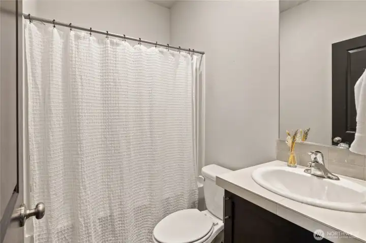 Full bathroom located on the main level.