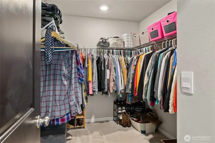 Primary closet