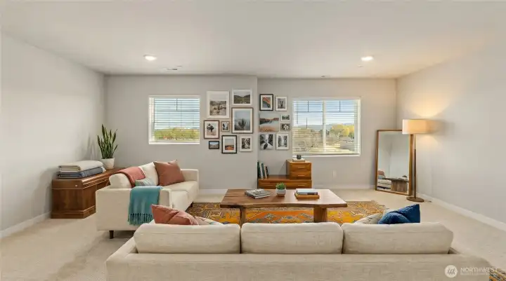 Virtually stage Upper-level bonus room