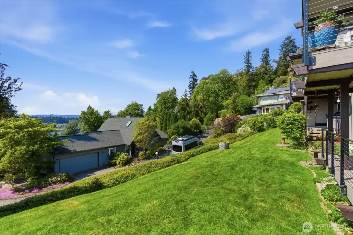 Well-maintained area at the back of the property—clean, inviting, and a great extension of your outdoor living space.