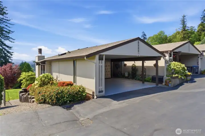 Even with your own two-car carport, there’s plenty of additional guest parking nearby—making it easy and convenient when friends and family come to visit.