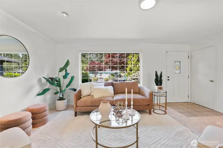 Spacious living room.