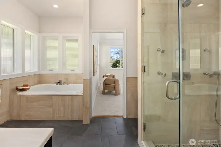 Primary bathroom.