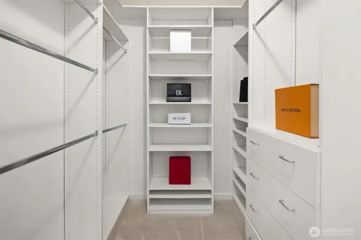 Primary closet.
