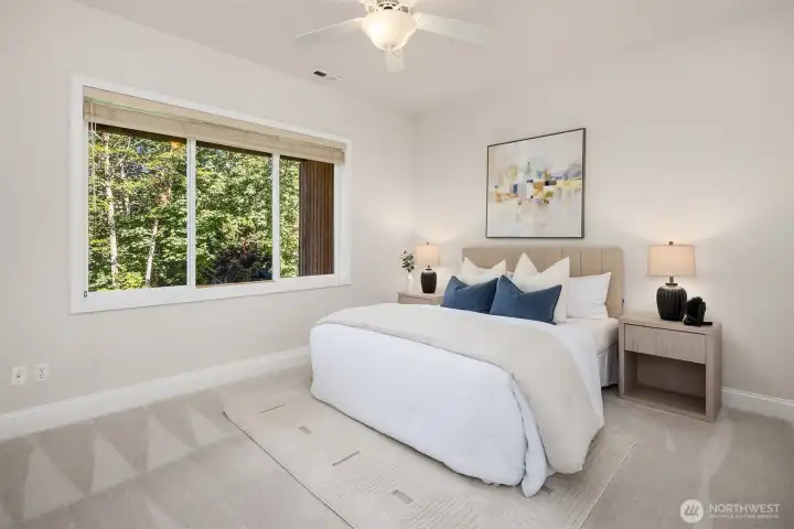 This bedroom is en-suit.
