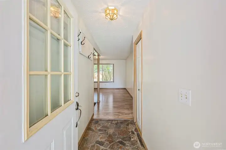 Entering through the front door