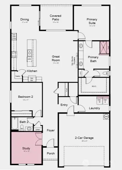 Additional Highlights Include: 8' interior doors, pre-plumb sink at laundry, and upgraded deluxe shower at primary bath. Additional Highlights Include: 8' interior doors, pre-plumb sink at laundry, and upgraded deluxe shower at primary bath.