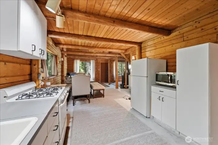 From Kitchen, looking towards the dining area and family room.