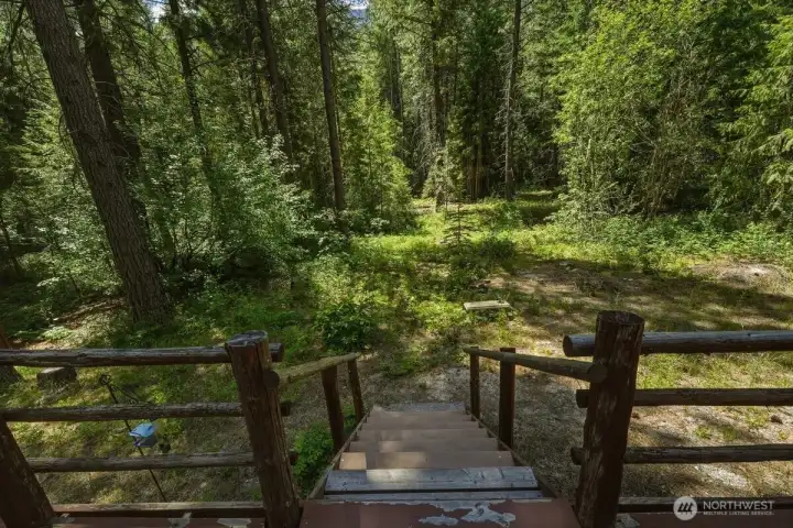 Looking from deck