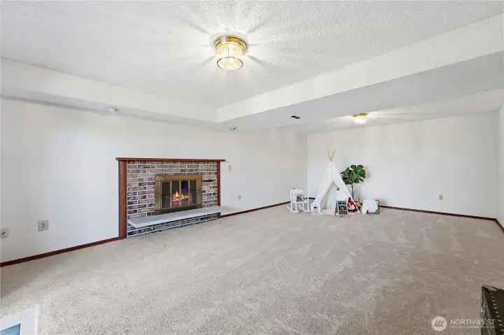 Amazing bonus room with cozy fireplace to embrace the possibilities. Amazing bonus room with cozy fireplace to embrace the possibilities.