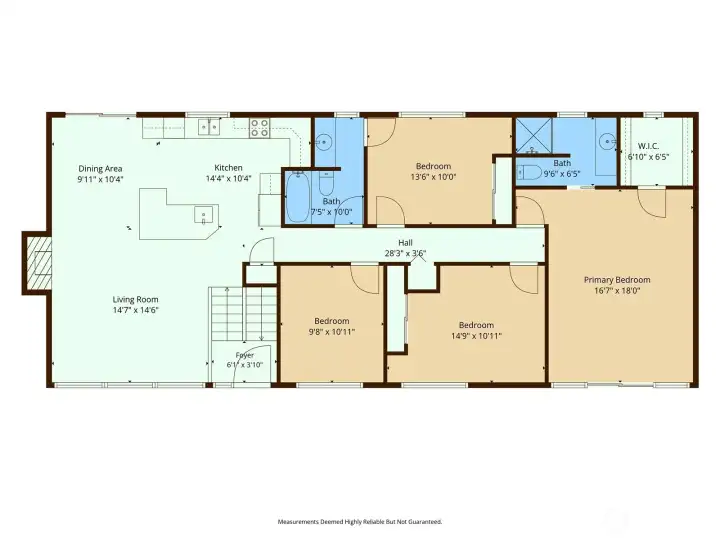 Upper level floorplan. Upper level floorplan.