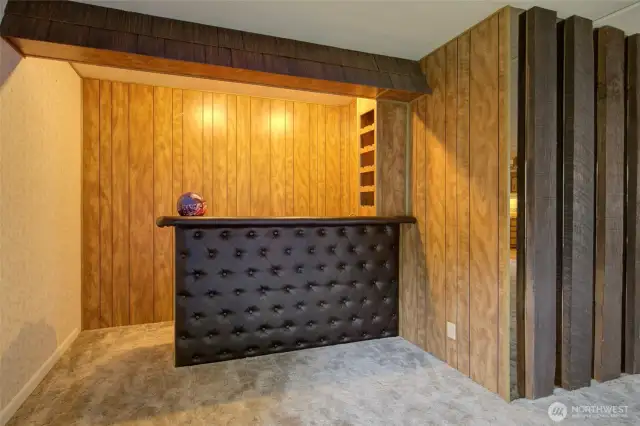 Bar area off living room
