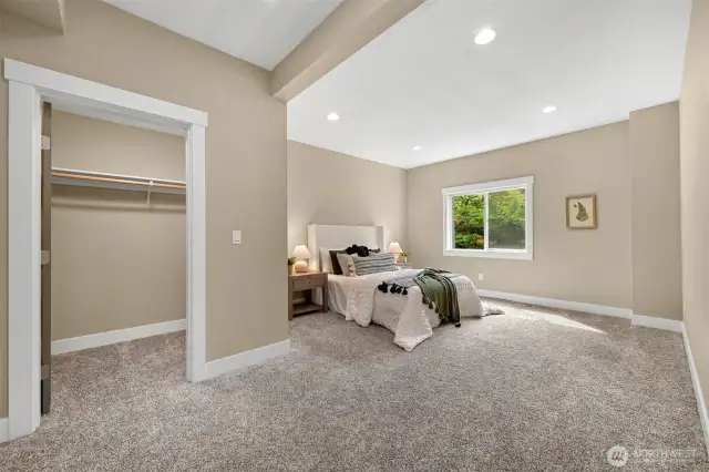 Spacious Bedroom 3 on first lower level