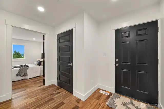 Separate entry to MIL suite on second lower level
