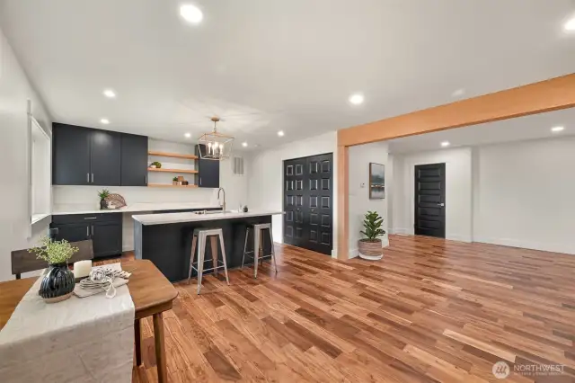 Kitchenette on second lower level