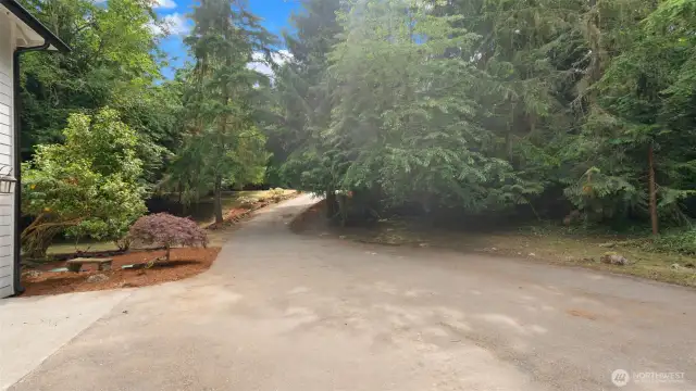 Private driveway, freshly landscaped