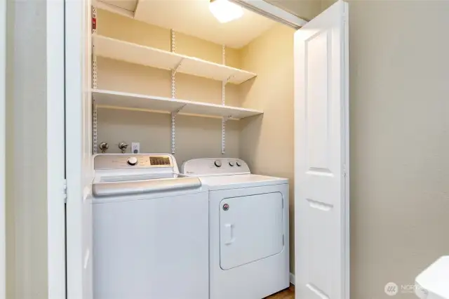 Laundry at top of stairs