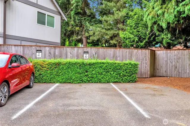 Additional parking for unit