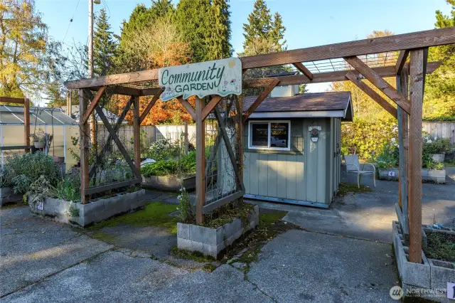 Garden space for residents
