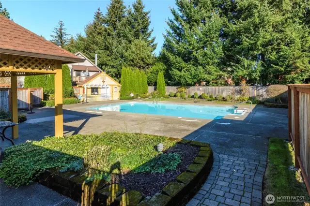 Pool outside of clubhouse