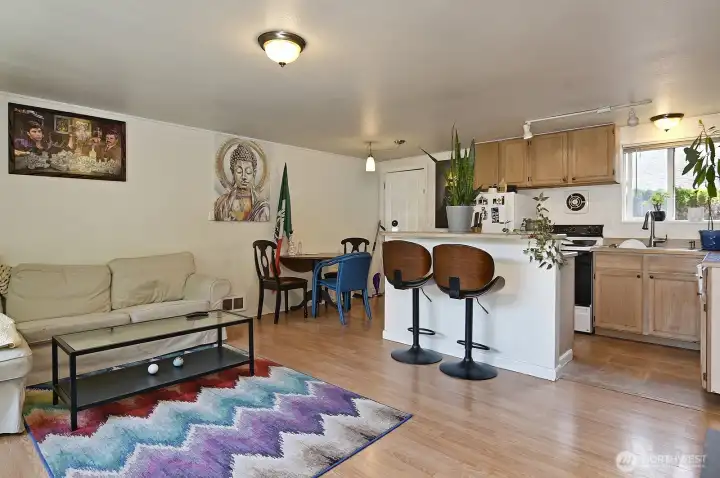 Unit B - Open floor plan