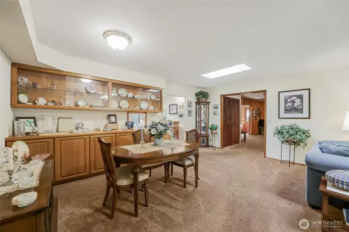 Dining room & buffet cabinetry.