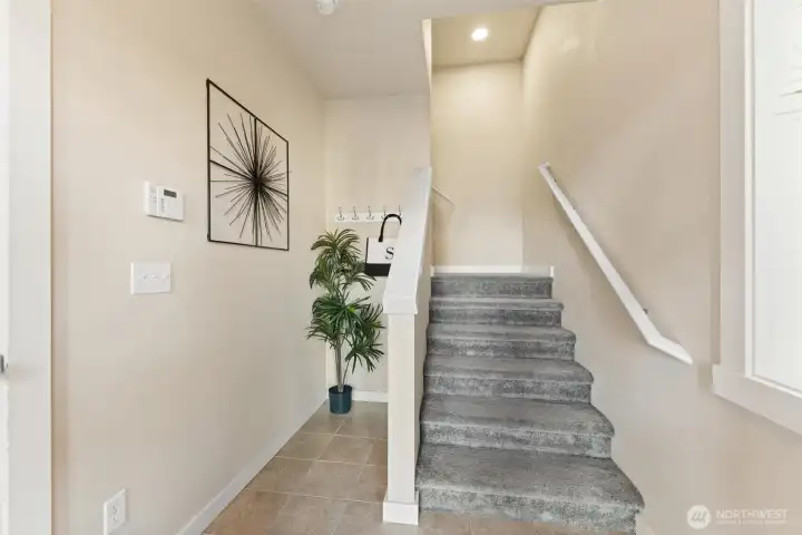 Roomy entryway leading to your main level living.